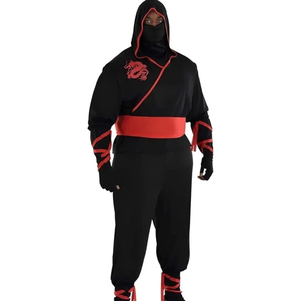 Black and Red Ninja Costume